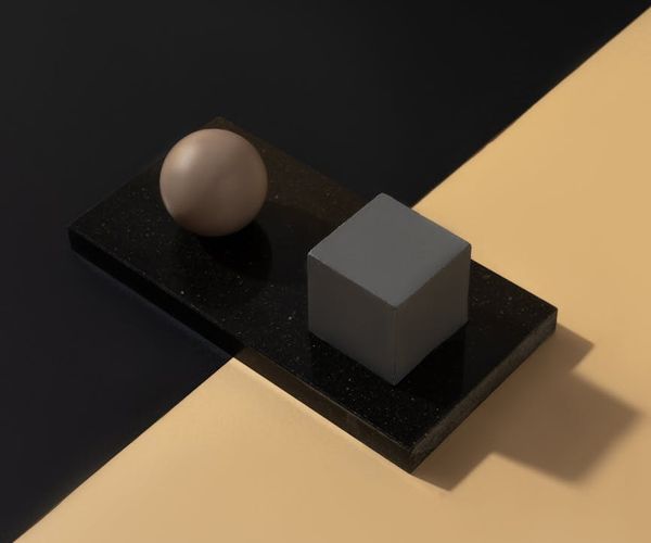 Abstract geometric patterns representing balanced lifestyle and order